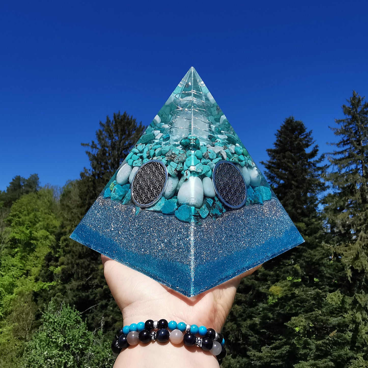 Orgone Pyramide EMOTIONALE HEILUNG 15cm