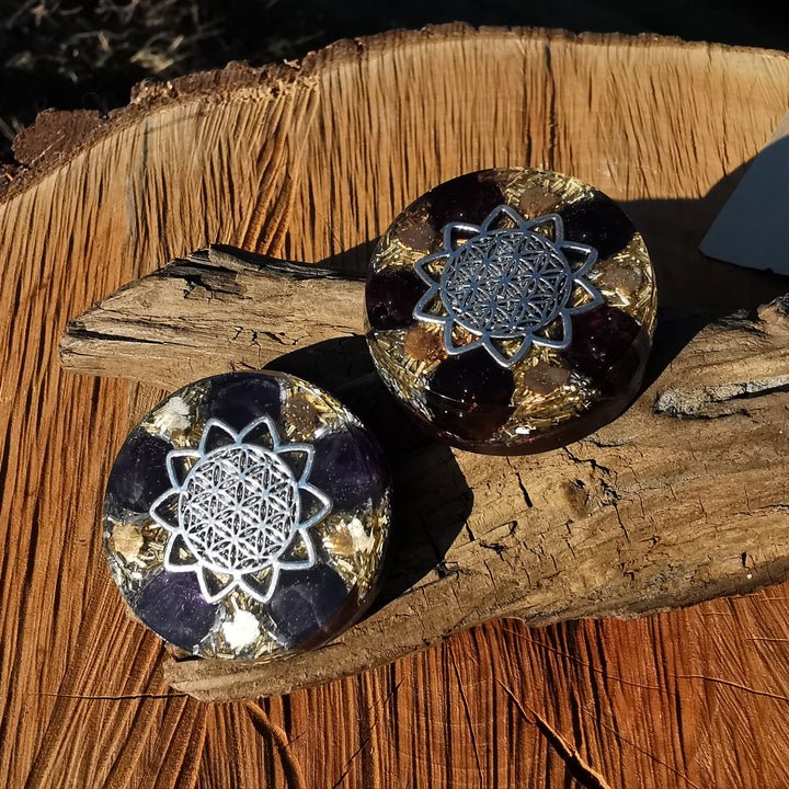 Energiebooster Set - Granat & Amethyst bei Erschöpfung