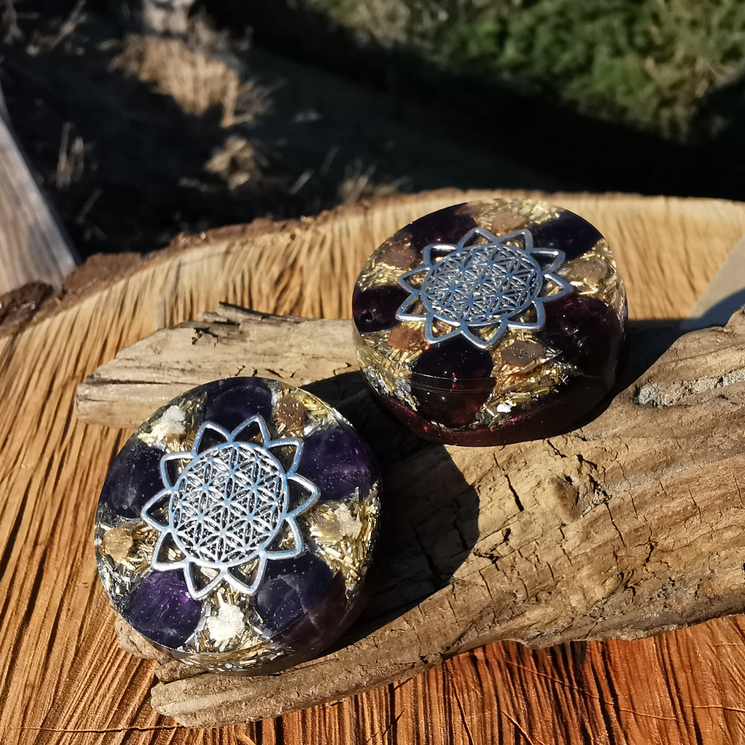 Energiebooster Set - Granat & Amethyst bei Erschöpfung