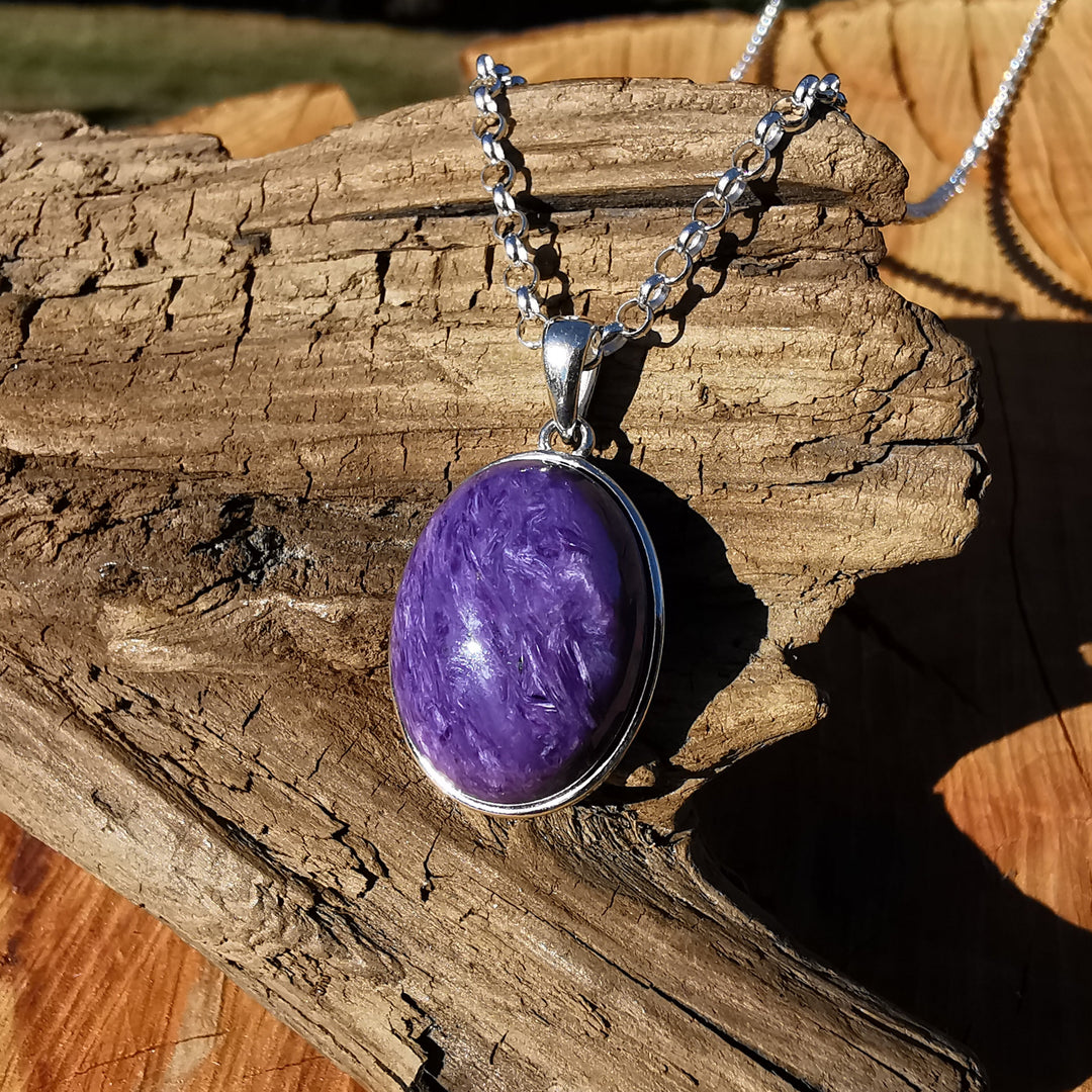 Charoit Unikat Anhänger Extraqualität S925