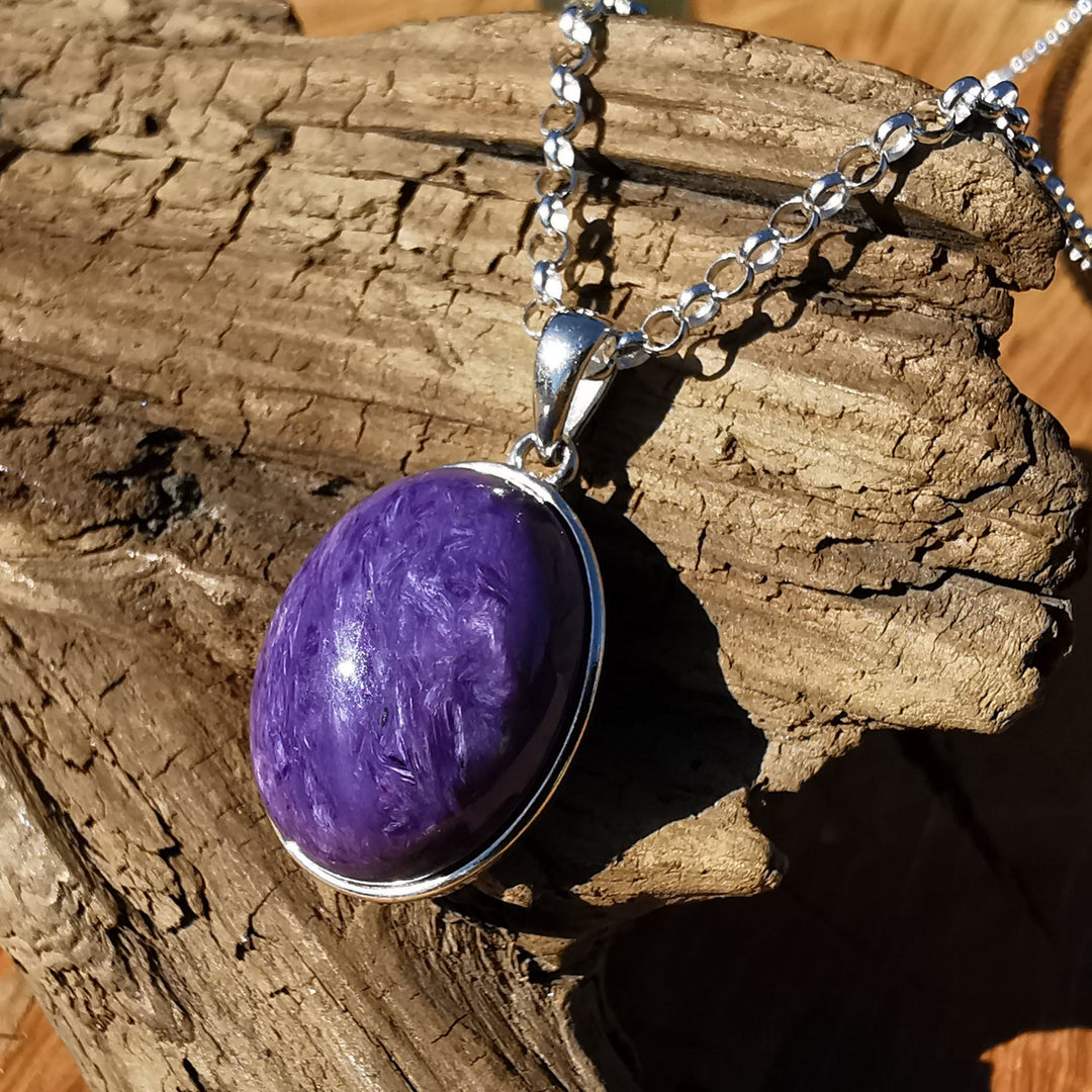 Charoit Unikat Anhänger Extraqualität S925