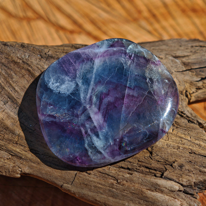 Regenbogen Fluorit Taschenstein Unikate zur individuellen Auswahl