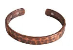 Kupfer Magnet Armreif geschwärzt 10mm breit