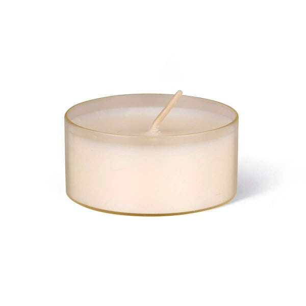 Teelicht MAXI vegan 10 h - aus Rapswachs - Nature Light - Tray à 8 Stk