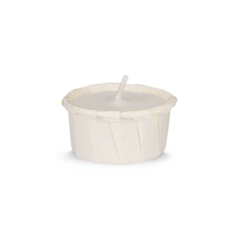Papier Teelichte vegan 6 h - aus Rapswachs - Light One - 12 Stk