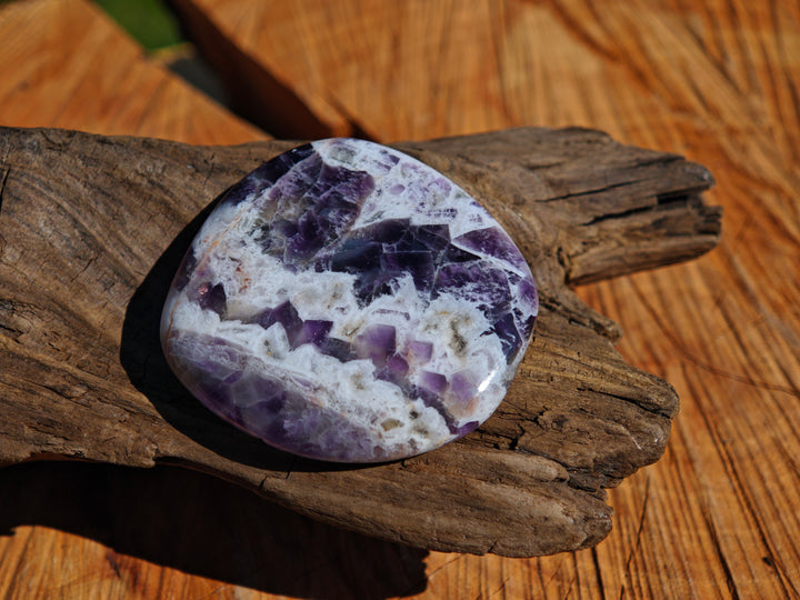 Amethyst (Chevron) Taschensteine Unikate zur individuellen Auswahl