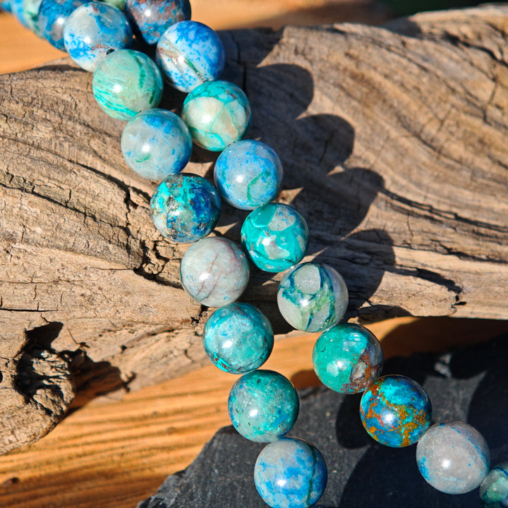 Edelsteinkette GEISTESSTÄRKE Shattuckit 6mm Feder S925