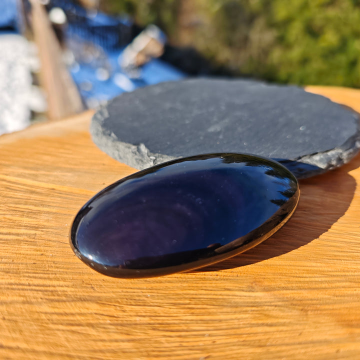 Regenbogen Obsidian (Integrität - Zufriedenheit) Handschmeichler L (2)