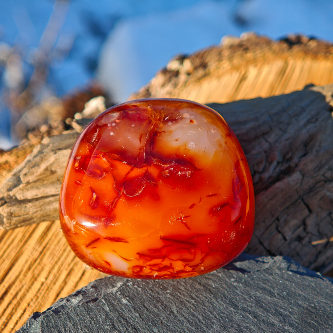 Karneol (Tatkraft) Handschmeichler (3)