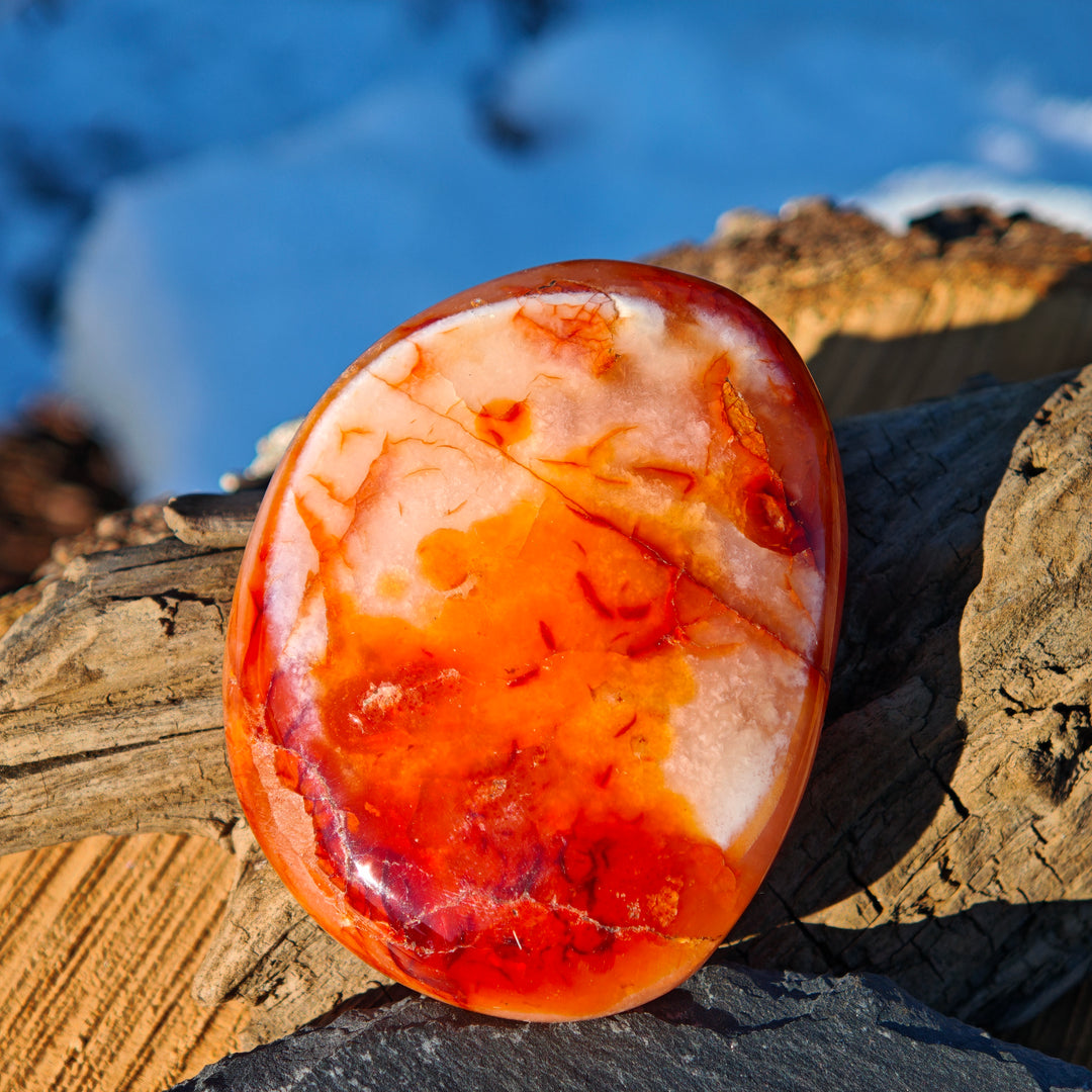 Karneol (Tatkraft) Handschmeichler (1)