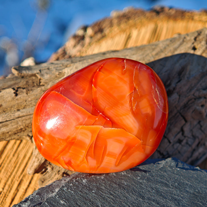 Karneol (Tatkraft) Handschmeichler (4)