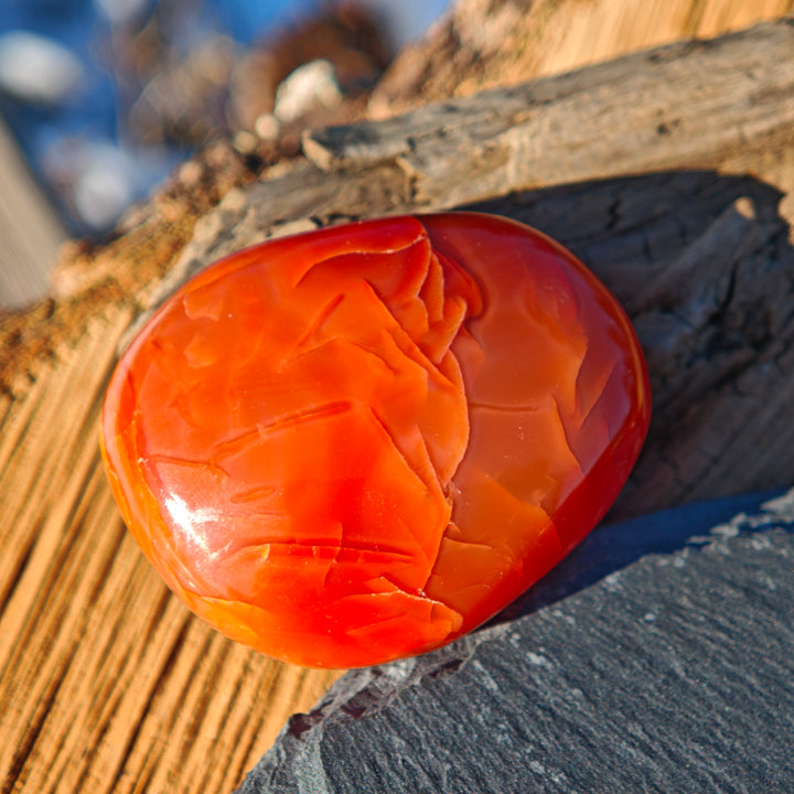 Karneol (Tatkraft) Handschmeichler (4)