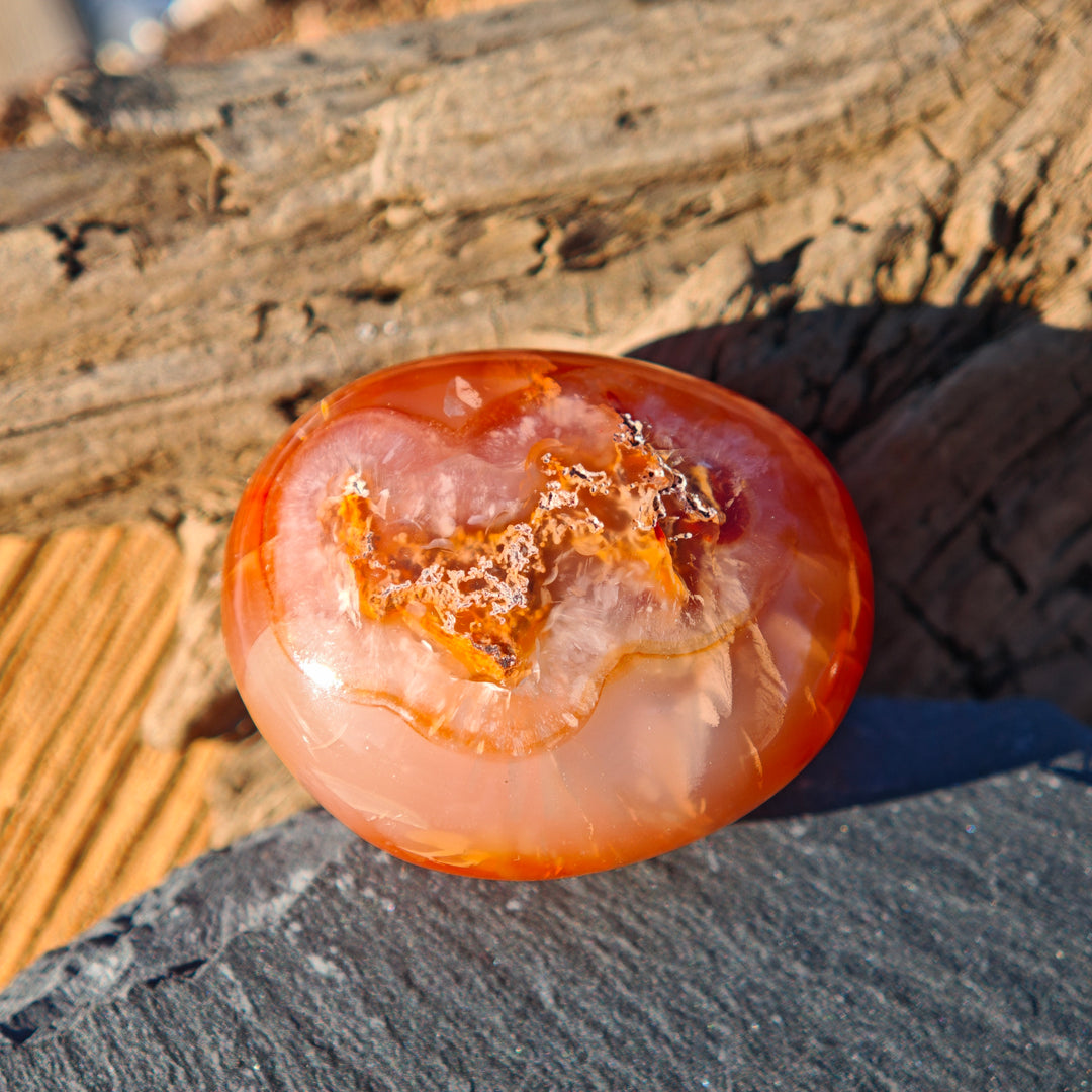 Karneol (Tatkraft) Handschmeichler (6)