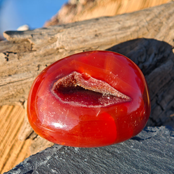 Karneol (Tatkraft) Handschmeichler (5)