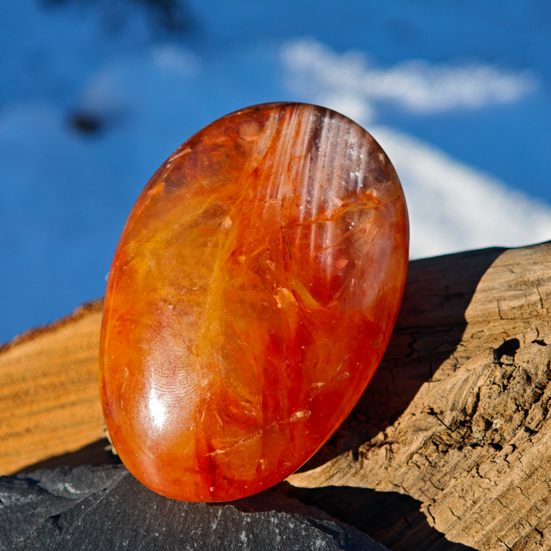 Red Healer Hämatitquarz Bergkristall Handschmeichler M (7)