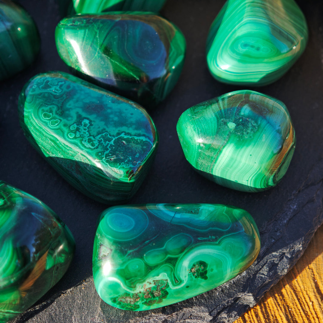 Malachit Trommelsteine (Neubeginn & Wachstum) Extraqualität 2-3cm