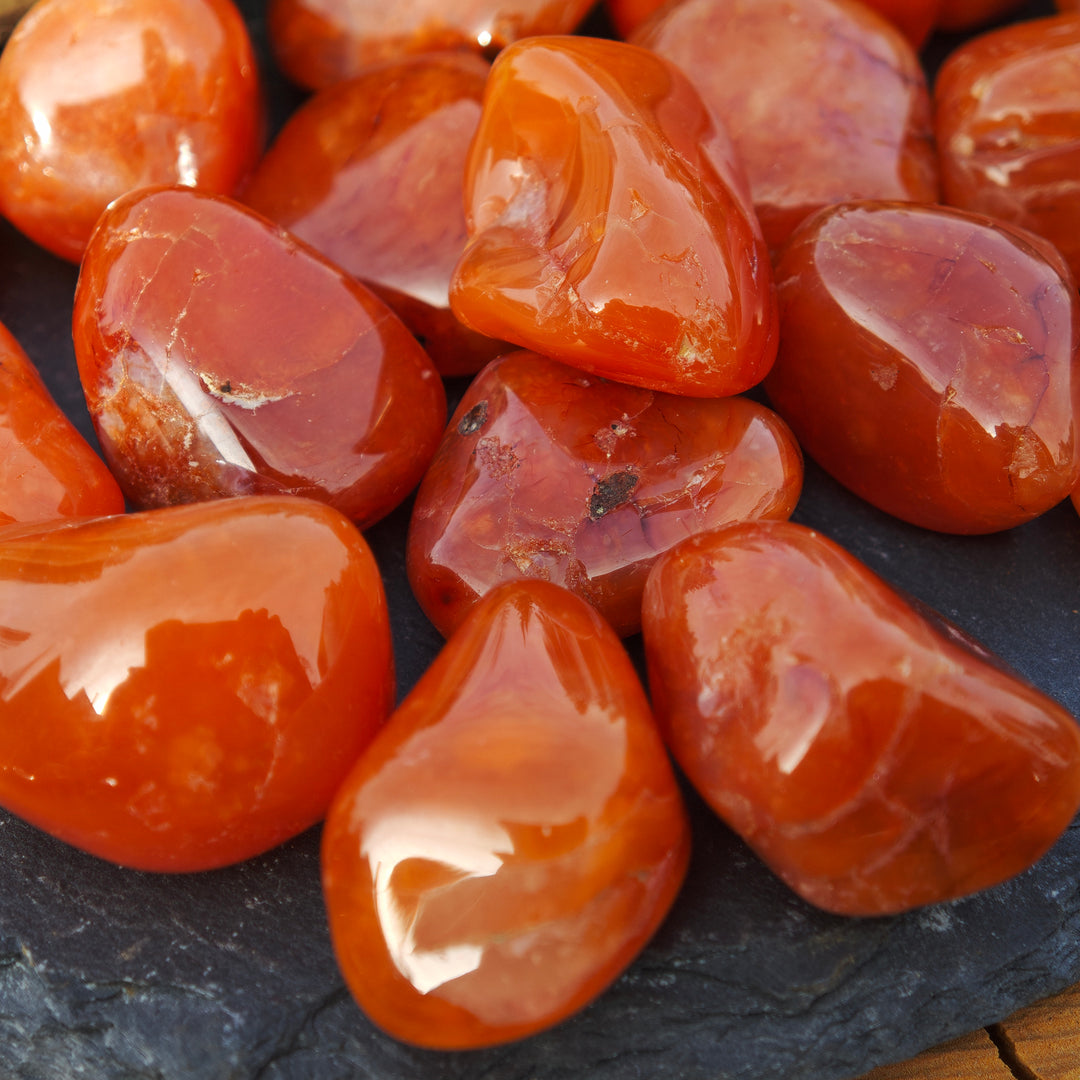 Karneol Trommelsteine (Tatkraft) 2-3cm