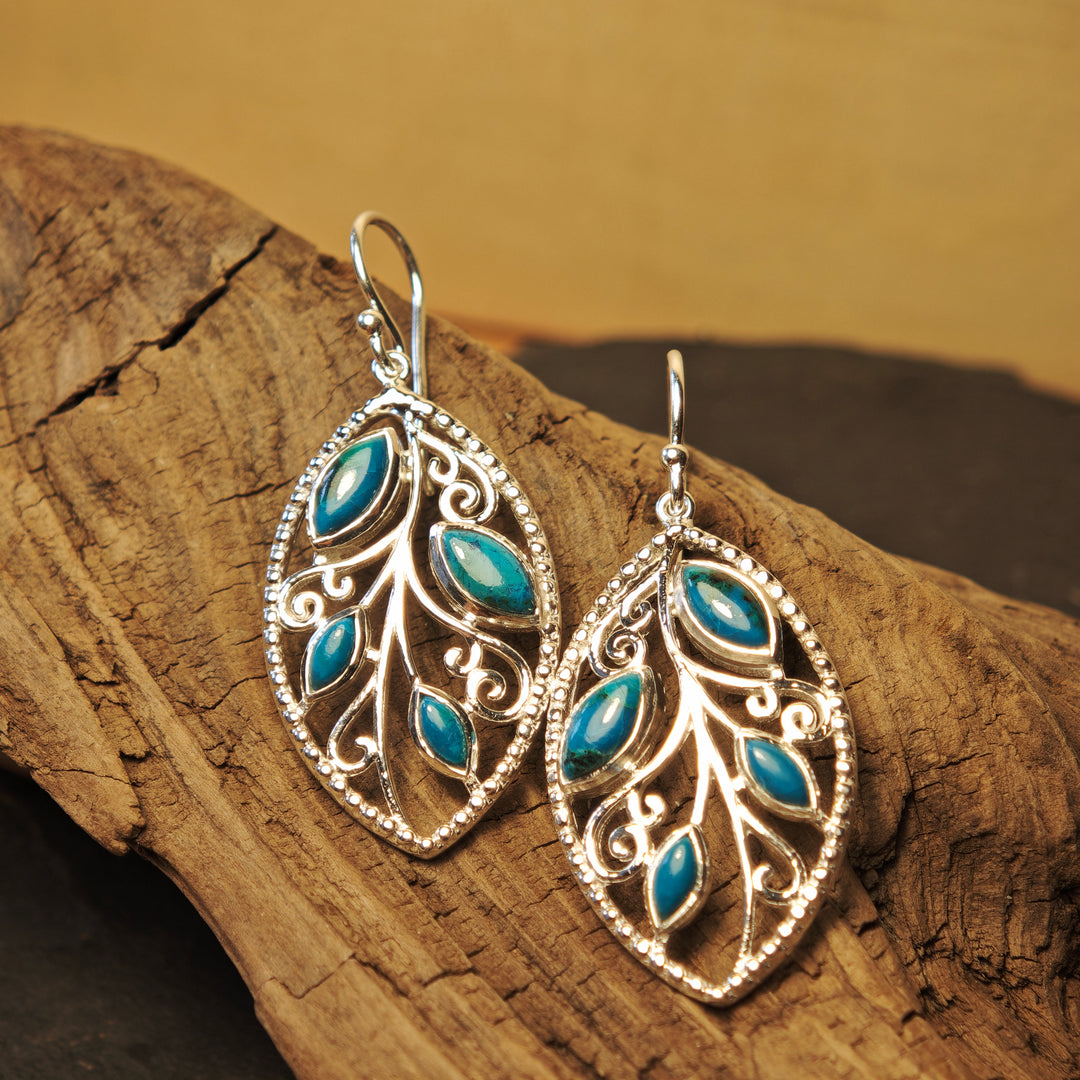 Chrysokoll Ohrhänger Sylmir Silber 925