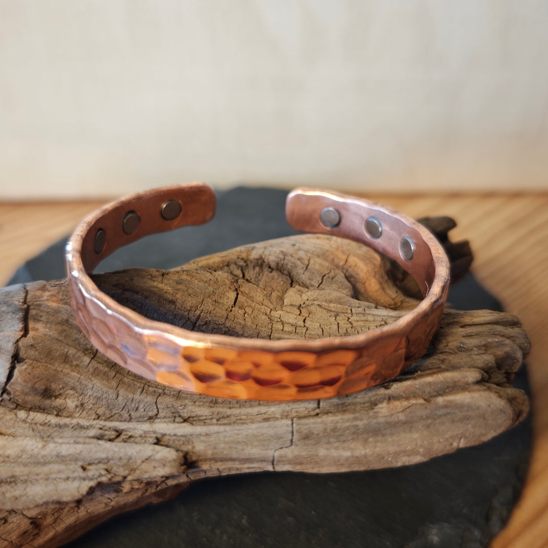 Kupfer Magnet Armreif 10mm breit