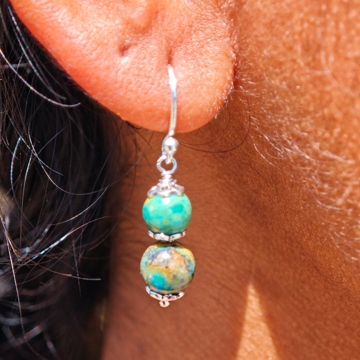 Atacama Opal Ohrhänger Galadriel Silber 925