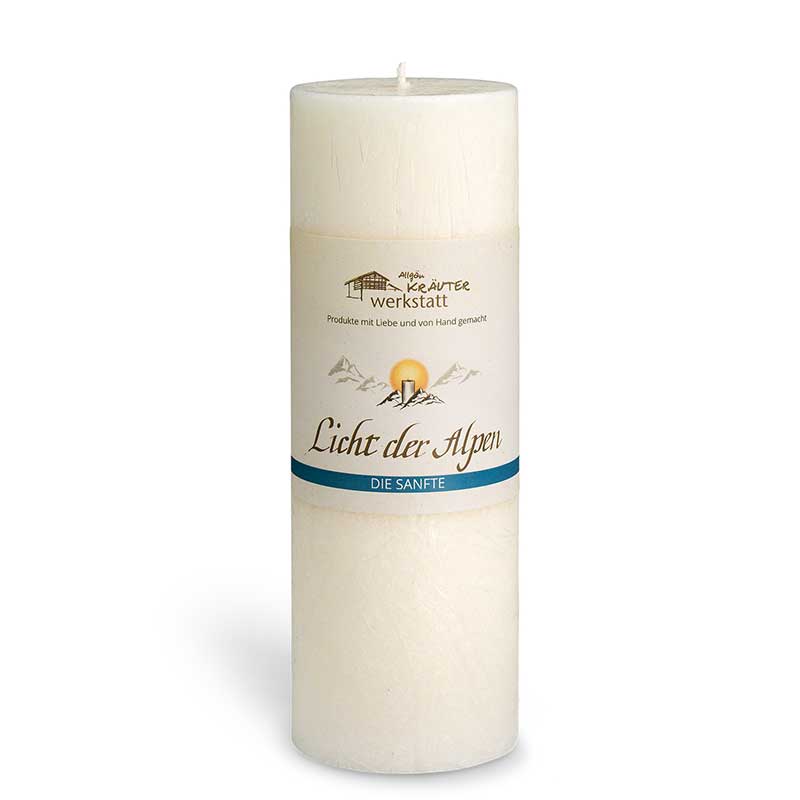 Die Sanfte - Licht der Alpen - Allgäuer Heilkräuter Duftkerze