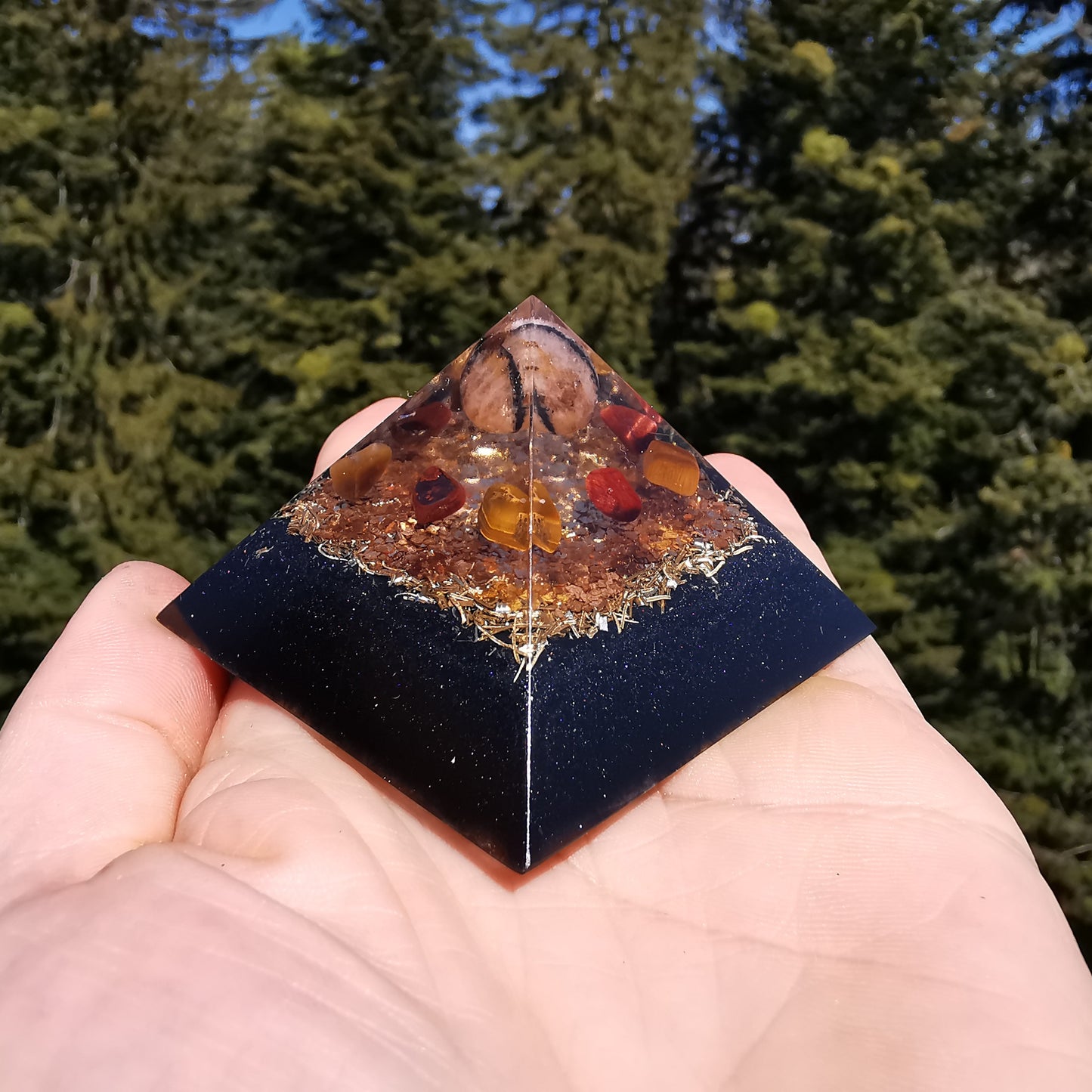 Orgone Cheops Pyramide PSYCHISCHES SCHUTZSCHILD 5.5cm