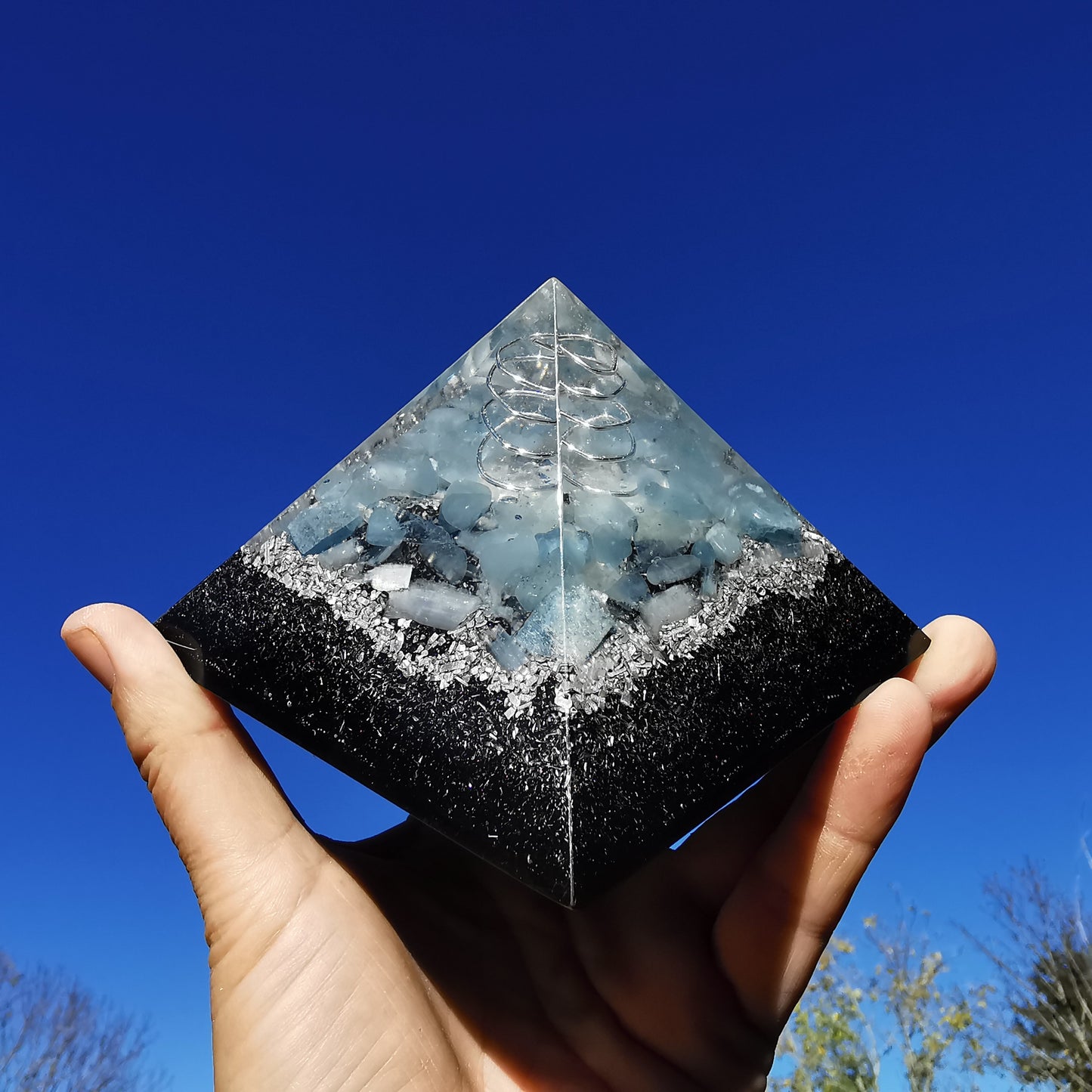Orgone Cheops Pyramide URVERTRAUEN 10cm