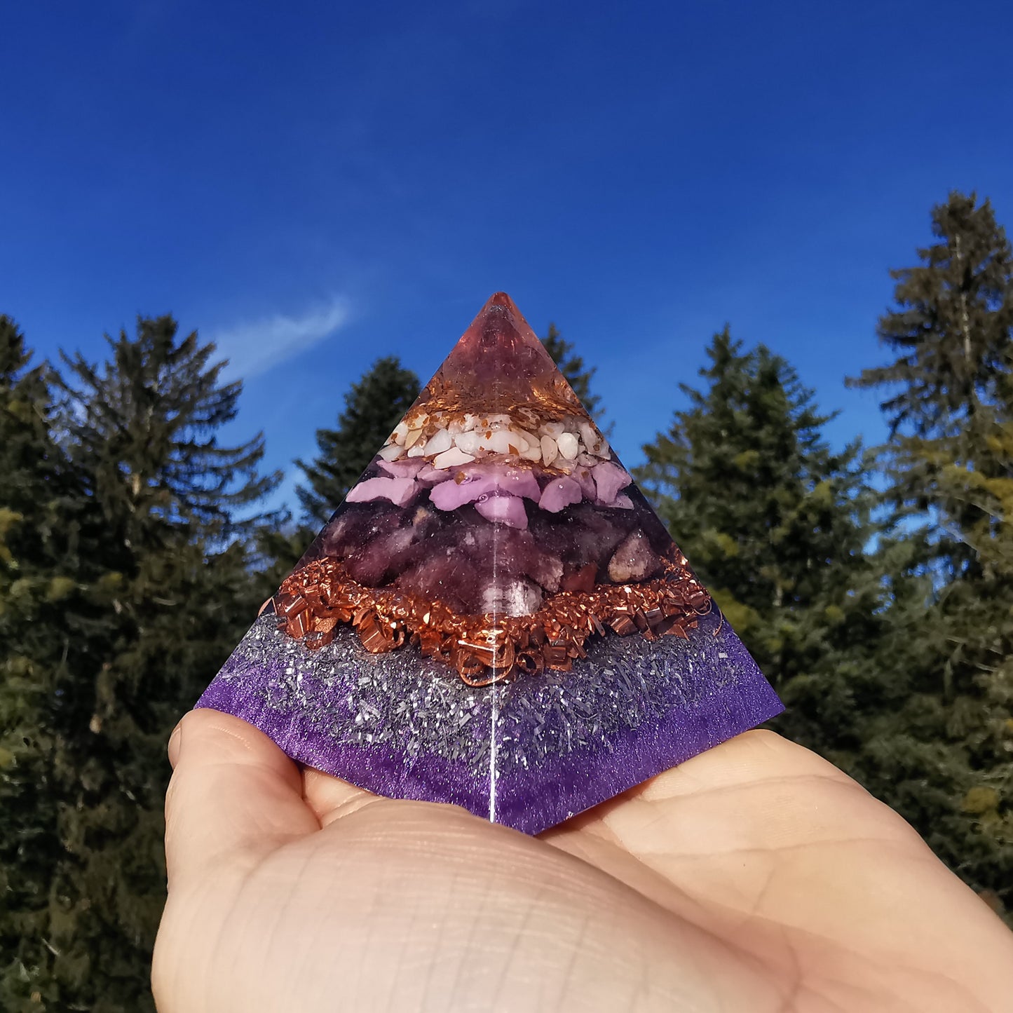 Orgone Pyramide HERZKRAFT 7cm