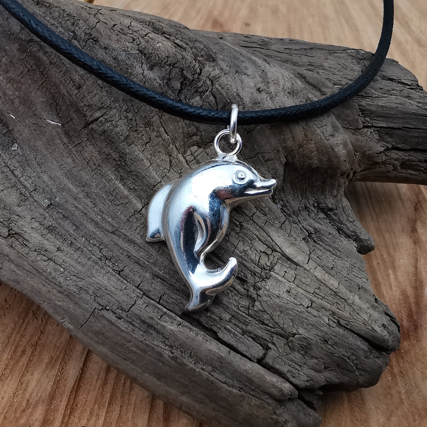 Anhänger DELPHIN 30mm Silber 925 mit kostenlosem Baumwollband