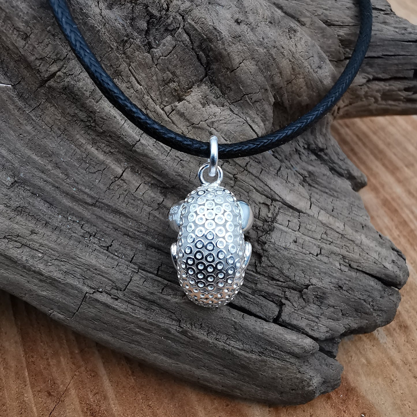 Anhänger IGEL 20mm Silber 925 mit kostenlosem Baumwollband