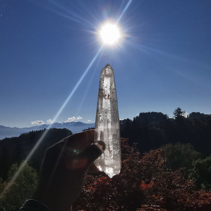 Bergkristall-Spitze Himalaya Speicherquarz Doppelter Doppelender TOP Stück (5)